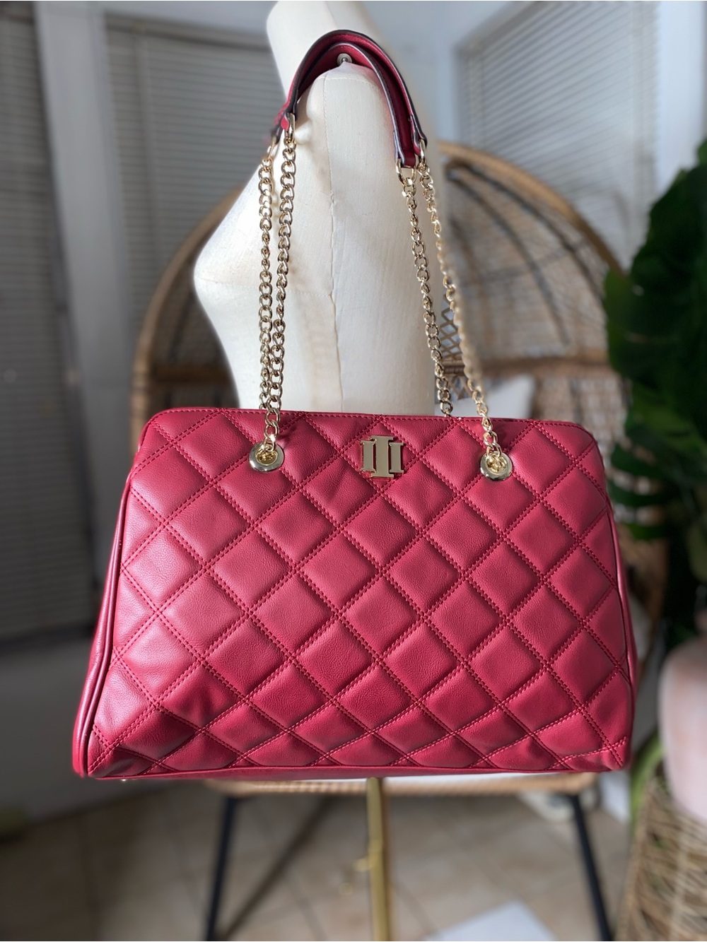 INC International Concepts Women’s Quilted Tote Bag